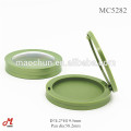 MC5282 Green round empty makeup compact case